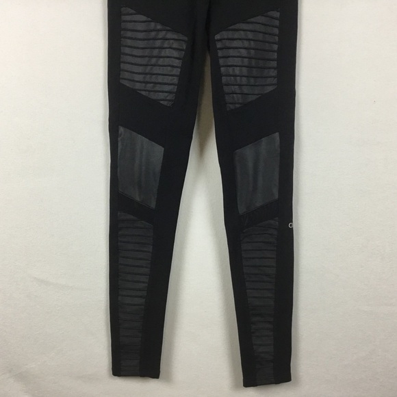 Alo Yoga Moto Workout Leggings. - Picture 3 of 10